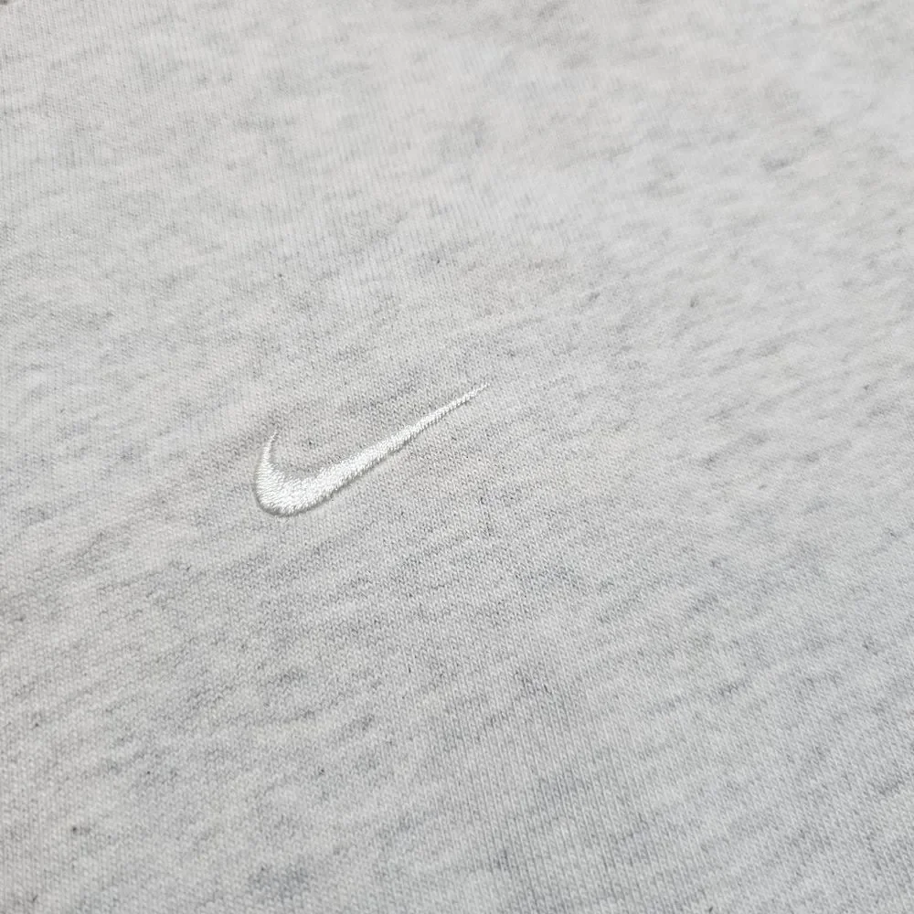 Nike Solo Swoosh Crewneck Sweatshirt Heather Grey XS Unisex Fleece DX1361-051 LE - Picture 7 of 13